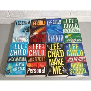 Lee Child Jack Reacher Series‎ PB Book Lot of 8 In order 14-21 Thriller Suspense